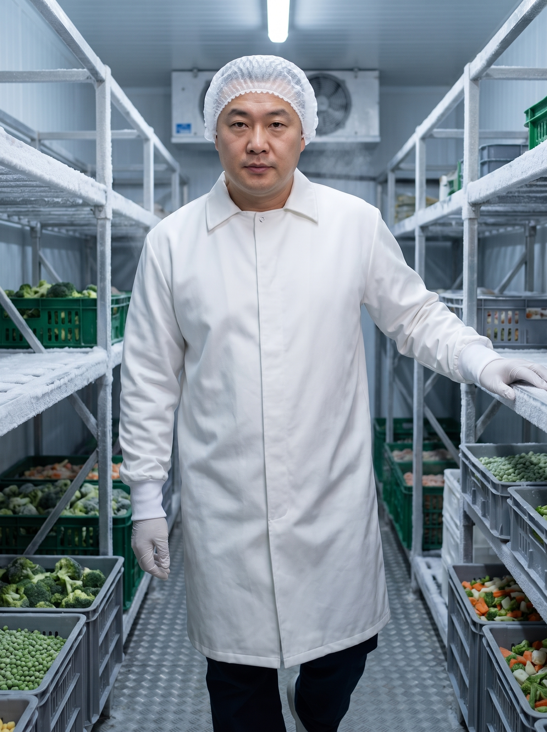 Frozen produce cold storage