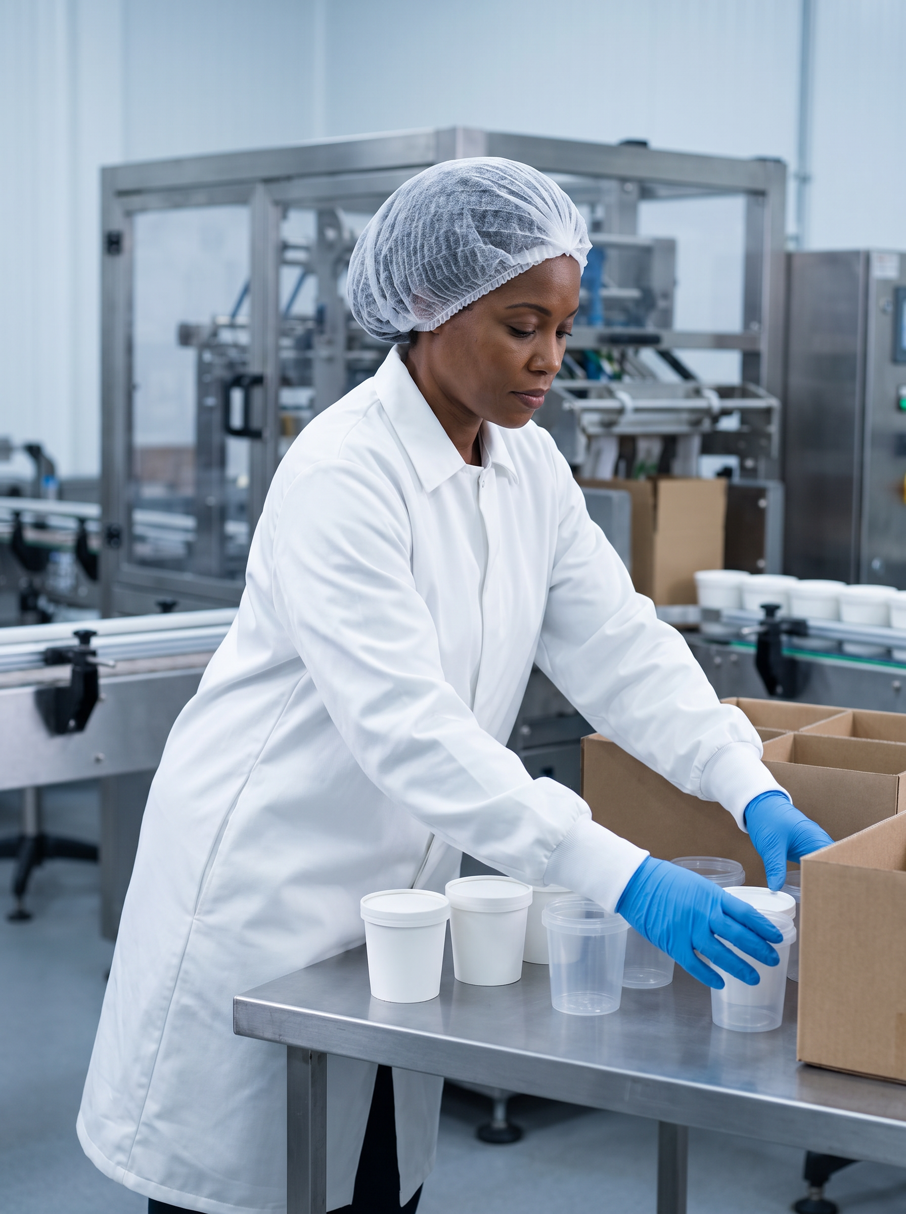 Ice cream packing line