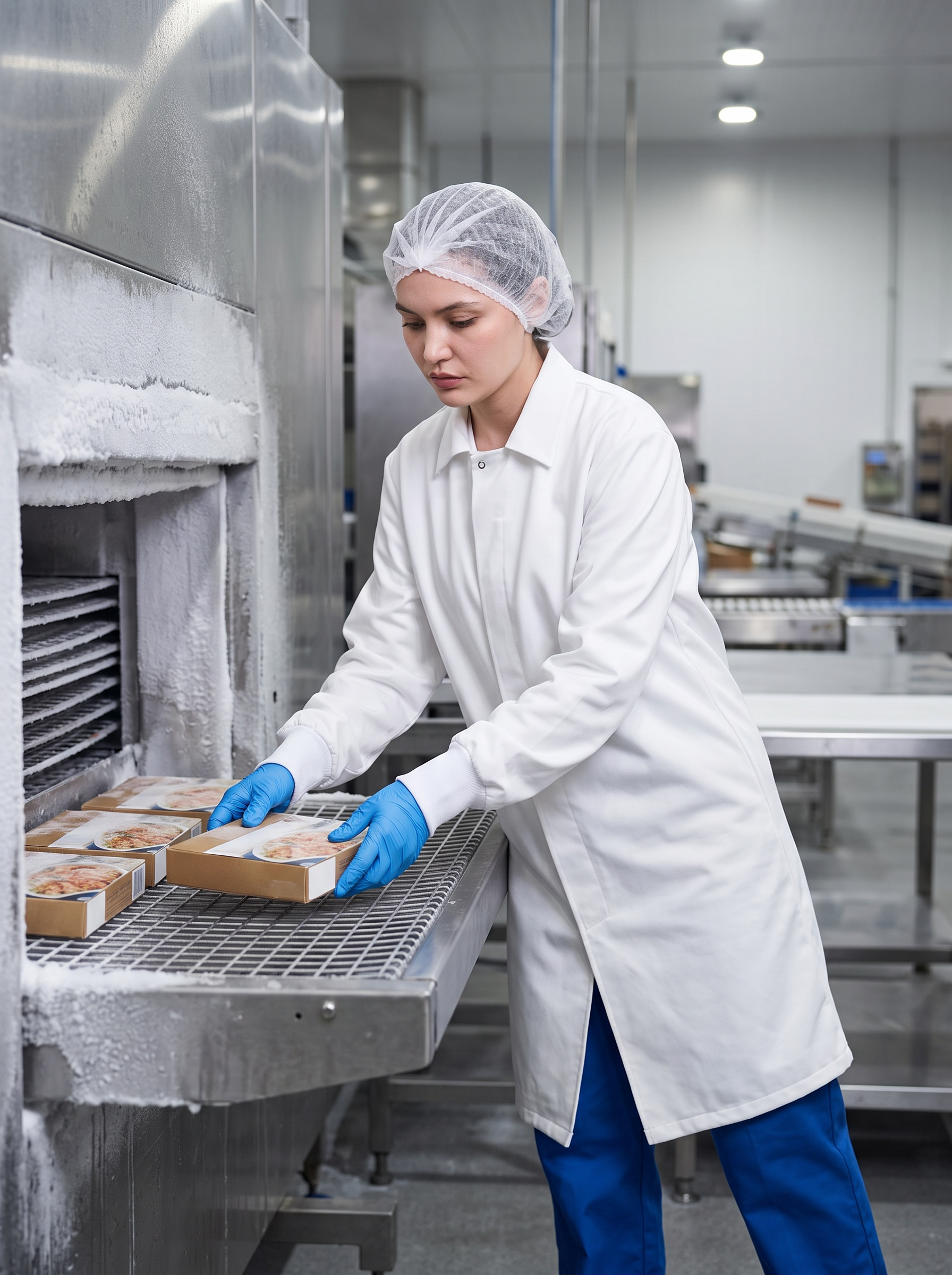 Spiral freezer infeed