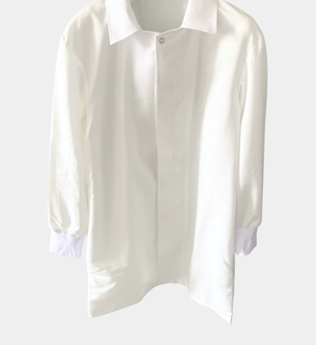 Fleece Lab Coat  - Food Processing | White | Snap Button Unisex